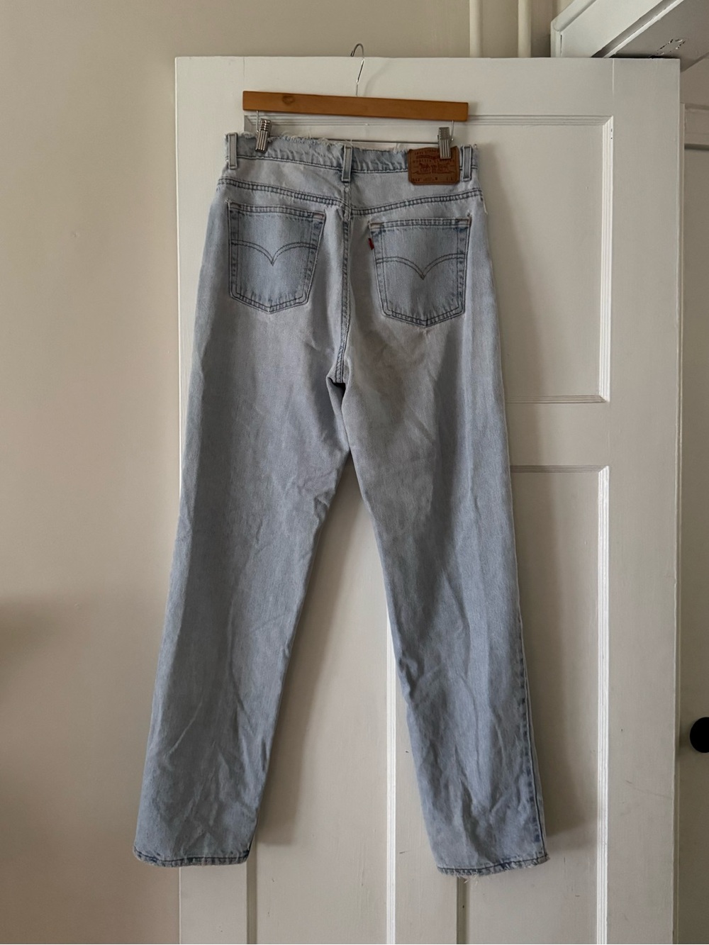 VTG 90s LEVI’S 512 Slim Fit Straight Leg Light Wash Denim Jeans Sz 14